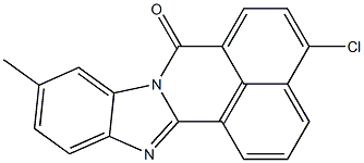 4-Chloro-10-methyl-7H-benzimidazo[2,1-a]benz[de]isoquinolin-7-one Struktur