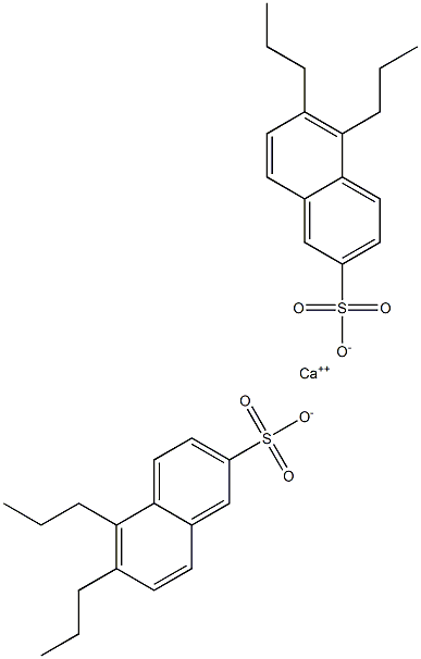 Bis(5,6-dipropyl-2-naphthalenesulfonic acid)calcium salt Struktur