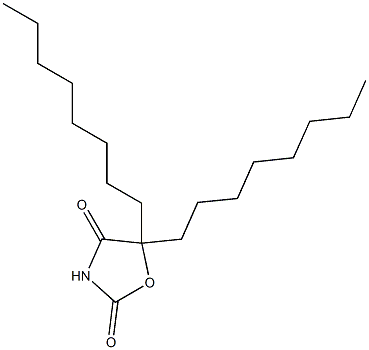 5,5-Dioctyloxazolidine-2,4-dione Struktur