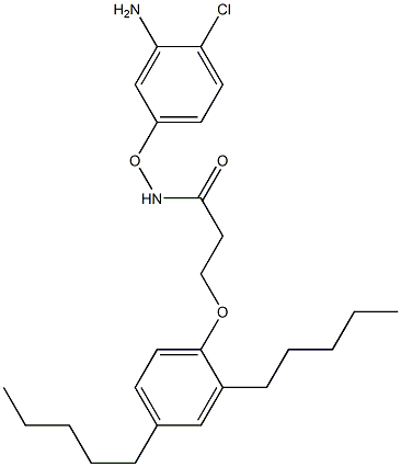 N-(3-Amino-4-chlorophenoxy)-3-(2,4-diamylphenoxy)propanamide Struktur