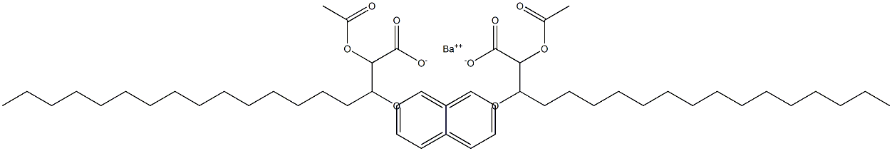 Bis(3-benzyloxy-2-acetyloxystearic acid)barium salt Struktur