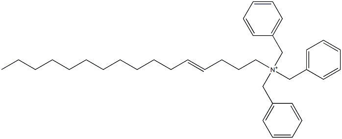 (4-Hexadecenyl)tribenzylaminium Struktur