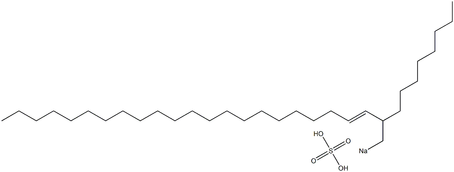 Sulfuric acid 2-octyl-3-tetracosenyl=sodium ester salt Struktur