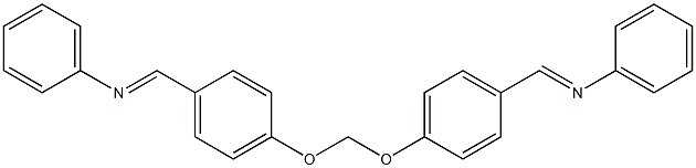 4,4'-(Methylenedioxy)bis[1-(phenyliminomethyl)benzene] Struktur