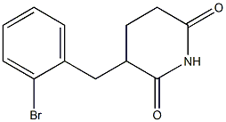 3-(2-Bromobenzyl)piperidine-2,6-dione Struktur