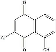 2-Chloro-8-hydroxy-1,4-naphthalenedione Struktur