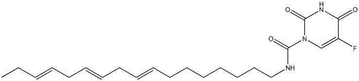 1-(8,11,14-Heptadecatrien-1-ylaminocarbonyl)-5-fluorouracil Struktur