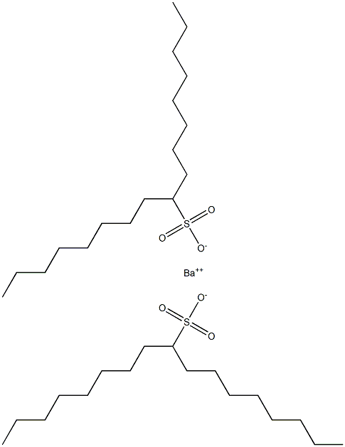 Bis(heptadecane-9-sulfonic acid)barium salt Struktur