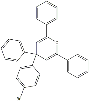 2,4,6-Triphenyl-4-(4-bromophenyl)-4H-pyran Struktur