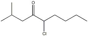 Isobutyl 1-chloropentyl ketone Struktur