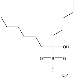 6-Hydroxydodecane-6-sulfonic acid sodium salt Struktur