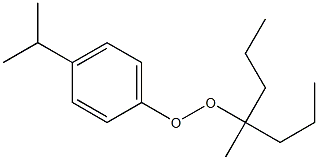 4-Isopropylphenyl 1-methyl-1-propylbutyl peroxide Struktur