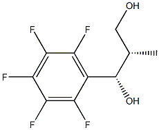 (2S,3S)-2-Methyl-3-(pentafluorophenyl)propane-1,3-diol Struktur