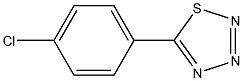 5-(4-Chlorophenyl)-1,2,3,4-thiatriazole Struktur