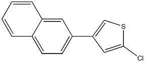 2-Chloro-4-(2-naphtyl)thiophene Struktur