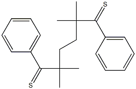 2,2,5,5-Tetramethyl-1,6-diphenylhexane-1,6-dithione Struktur