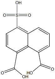 4-Sulfo-1,8-naphthalenedicarboxylic acid Struktur