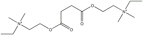 2,2'-[(1,4-Dioxo-1,4-butanediyl)bisoxy]bis(N-ethyl-N,N-dimethylethanaminium) Struktur