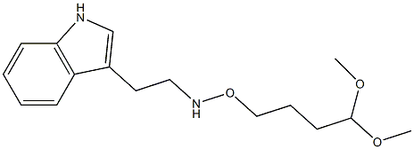 3-[2-[(4,4-Dimethoxybutyloxy)amino]ethyl]-1H-indole Struktur