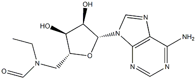 N-Ethyl-N-(5'-adenosyl)formamide Struktur