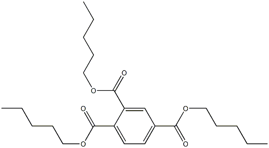 1,2,4-Benzenetricarboxylic acid tripentyl ester Struktur