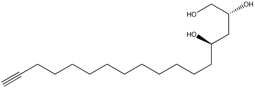 (2R,4R)-16-Heptadecyne-1,2,4-triol Struktur