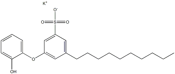 2'-Hydroxy-5-decyl[oxybisbenzene]-3-sulfonic acid potassium salt Struktur