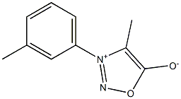 4-Methyl-3-(3-methylphenyl)sydnone Struktur