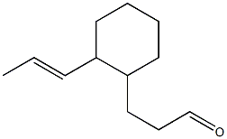 3-[2-(1-Propenyl)cyclohexyl]propanal Struktur