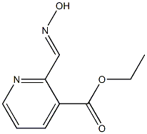 2-[(Hydroxyimino)methyl]pyridine-3-carboxylic acid ethyl ester Struktur