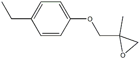 4-Ethylphenyl 2-methylglycidyl ether Struktur