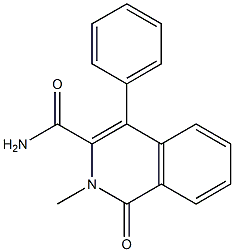 1-Oxo-2-methyl-4-(phenyl)-1,2-dihydroisoquinoline-3-carboxamide Struktur