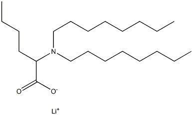 2-(Dioctylamino)hexanoic acid lithium salt Struktur