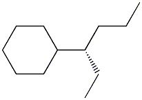 [S,(-)]-3-Cyclohexylhexane Struktur