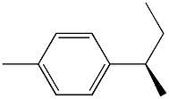 [R,(-)]-p-sec-Butyltoluene Struktur