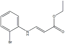 3-(2-Bromophenylamino)acrylic acid ethyl ester Struktur