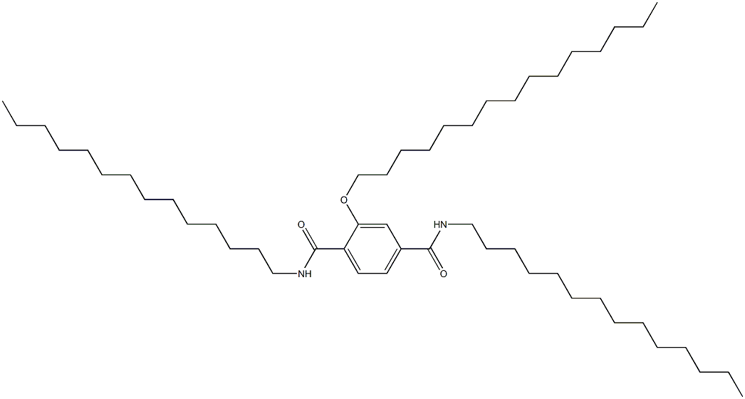 2-(Pentadecyloxy)-N,N'-ditetradecylterephthalamide Struktur