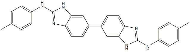 2,2'-Bis(4-methylphenylamino)-6,6'-bi[1H-benzimidazole] Struktur