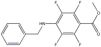 4-Benzylamino-2,3,5,6-tetrafluorobenzoic acid methyl ester Struktur