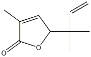 5-(1,1-Dimethyl-2-propenyl)-3-methyl-2(5H)-furanone Struktur