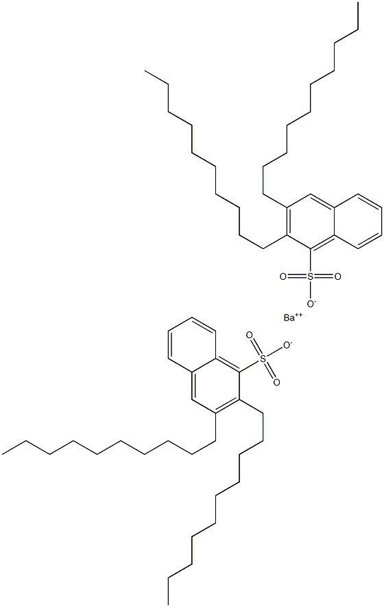 Bis(2,3-didecyl-1-naphthalenesulfonic acid)barium salt Struktur