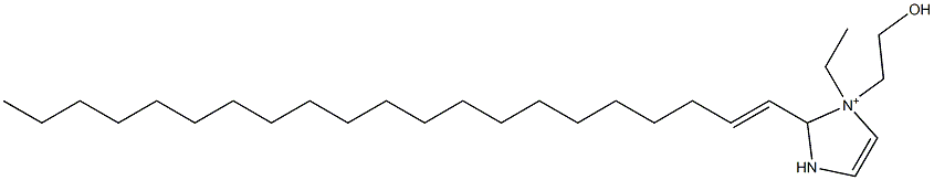 1-Ethyl-2-(1-henicosenyl)-1-(2-hydroxyethyl)-4-imidazoline-1-ium Struktur