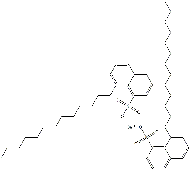 Bis(8-tridecyl-1-naphthalenesulfonic acid)calcium salt Struktur