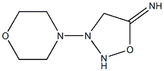 3-Morpholino-1,2,3-oxadiazolidin-5-imine Struktur