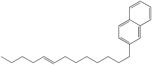 2-(8-Tridecenyl)naphthalene Struktur