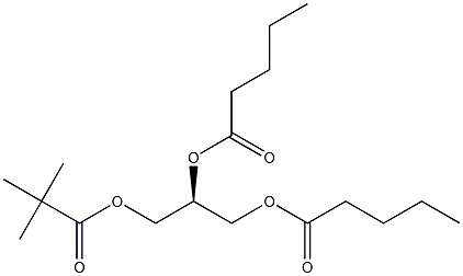 [S,(-)]-2-O,3-O-Divaleryl-1-O-pivaloyl-L-glycerol Struktur