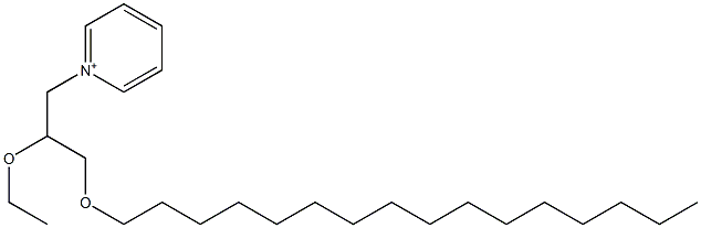 1-(2-Ethoxy-3-hexadecyloxypropyl)pyridinium Struktur