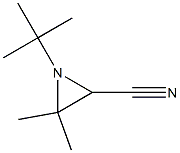 1-(tert-Butyl)-2-cyano-3,3-dimethylaziridine Struktur