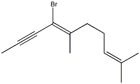 7-Bromo-2,6-dimethyl-2,6-decadien-8-yne Struktur