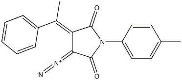 Dihydro-1-(4-methylphenyl)-3-diazo-4-(1-phenylethylidene)-1H-pyrrole-2,5-dione Struktur